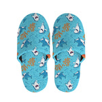 Cute Shark Pattern Print Slippers