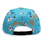 Cute Shark Pattern Print Snapback Cap