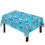 Cute Shark Pattern Print Tablecloth