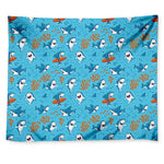 Cute Shark Pattern Print Tapestry