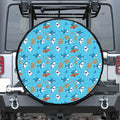 Cute Shark Pattern Print Tire Cover