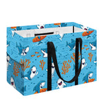 Cute Shark Pattern Print Utility Tote Bag