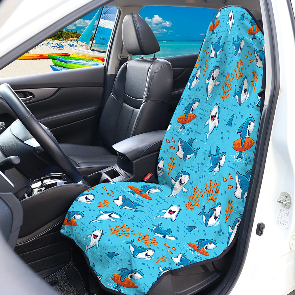 Cute Shark Pattern Print Waterproof Car Seat Cover