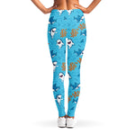Cute Shark Pattern Print Women's Leggings