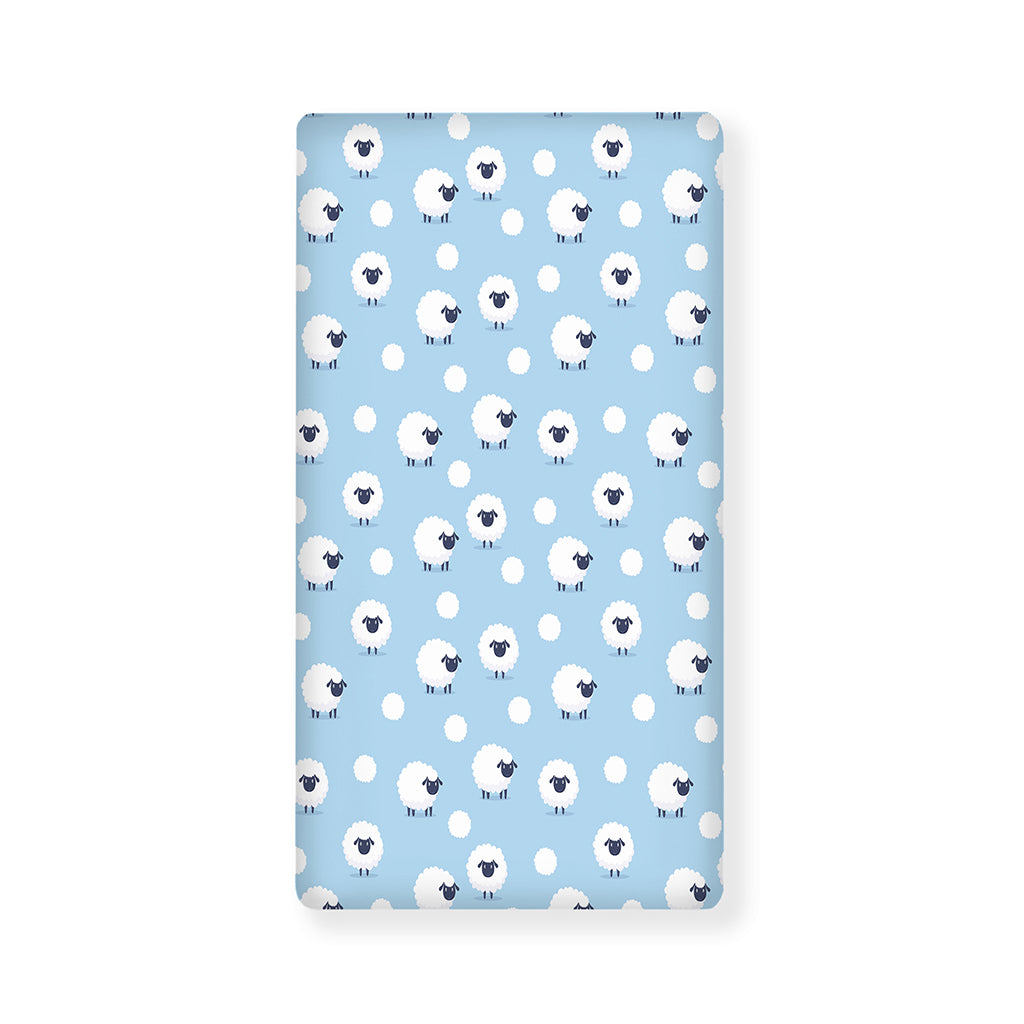 Cute Sheep Pattern Print Baby Crib Sheet