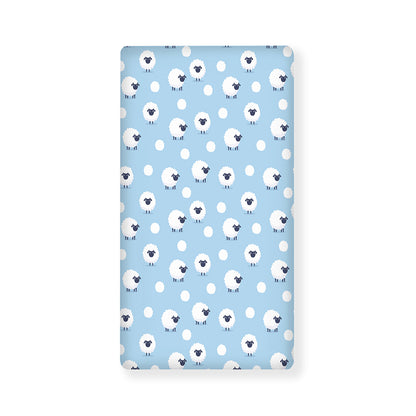 Cute Sheep Pattern Print Baby Crib Sheet