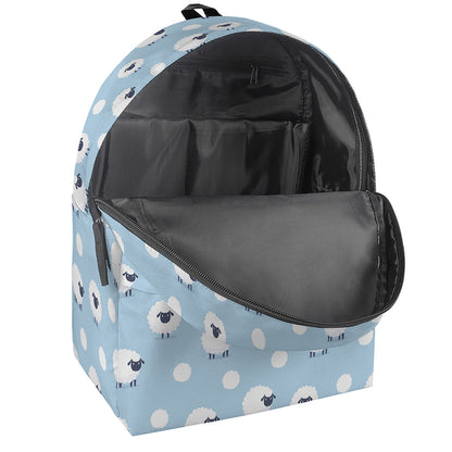 Cute Sheep Pattern Print Backpack