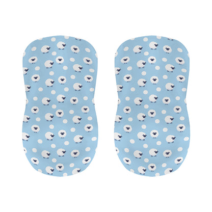 Cute Sheep Pattern Print Bar Stool Covers
