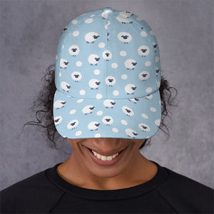 Cute Sheep Pattern Print Baseball Cap