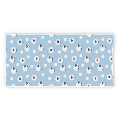 Cute Sheep Pattern Print Beach Towel
