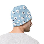 Cute Sheep Pattern Print Beanie