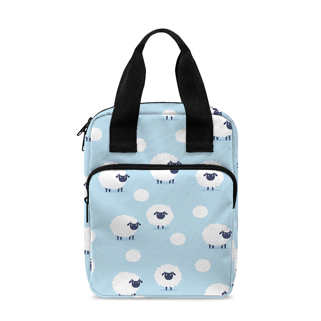 Cute Sheep Pattern Print Bible Tote Bag
