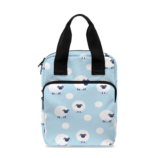 Cute Sheep Pattern Print Bible Tote Bag