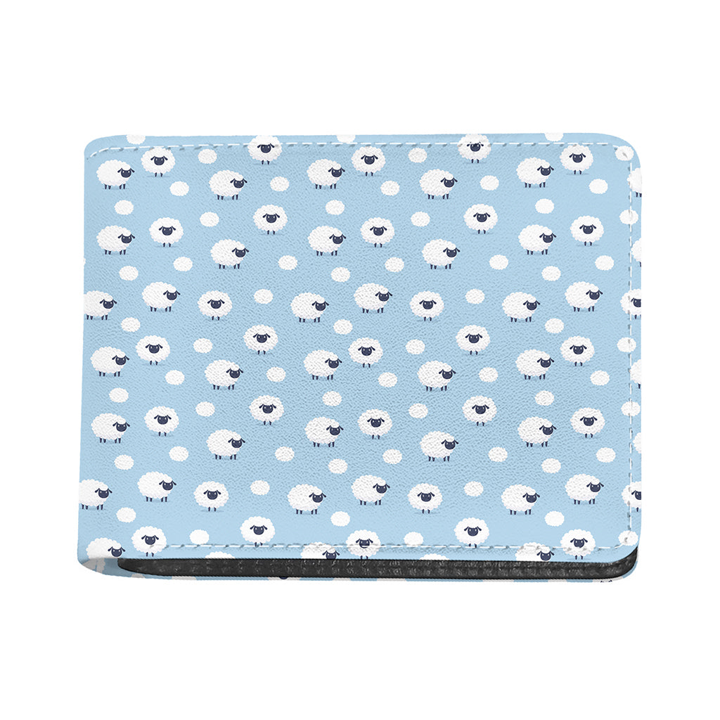 Cute Sheep Pattern Print Bifold Wallet