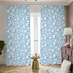 Cute Sheep Pattern Print Blackout Pencil Pleat Curtains