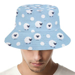 Cute Sheep Pattern Print Bucket Hat