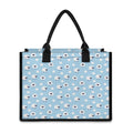 Cute Sheep Pattern Print Canvas Tote Bag