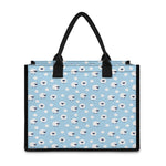 Cute Sheep Pattern Print Canvas Tote Bag