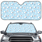 Cute Sheep Pattern Print Car Windshield Sun Shade