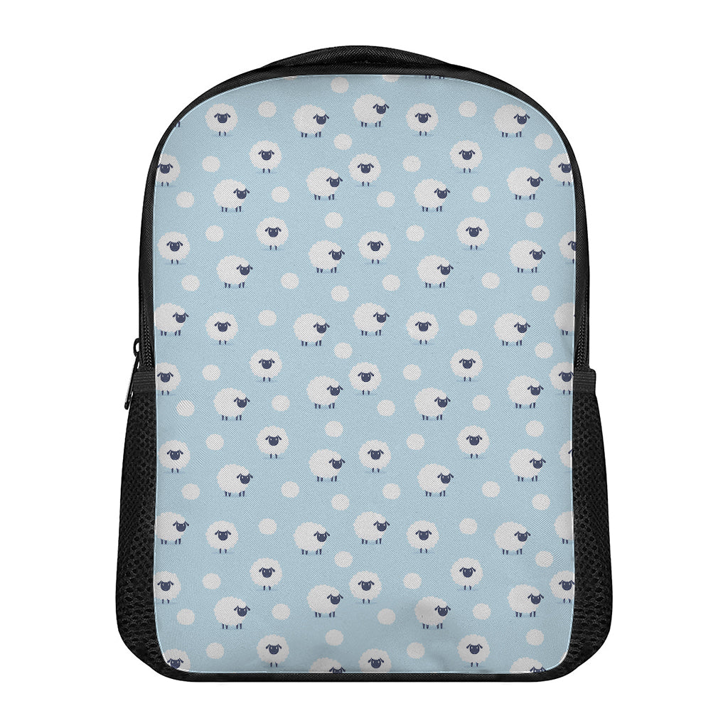 Cute Sheep Pattern Print Casual Backpack