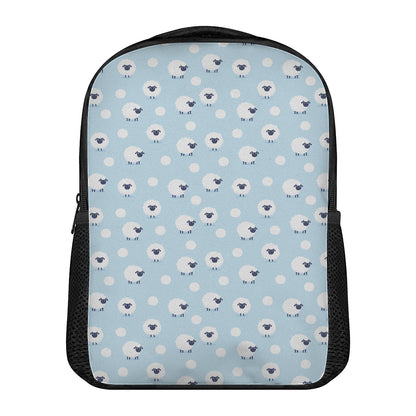 Cute Sheep Pattern Print Casual Backpack