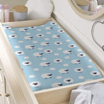 Cute Sheep Pattern Print Changing Pad Cover