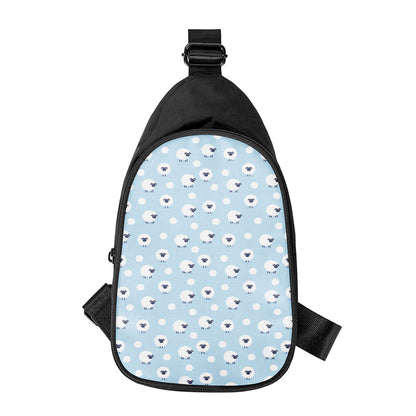 Cute Sheep Pattern Print Chest Bag