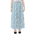 Cute Sheep Pattern Print Chiffon Maxi Skirt