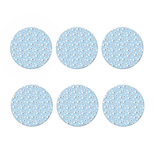 Cute Sheep Pattern Print Coaster Set