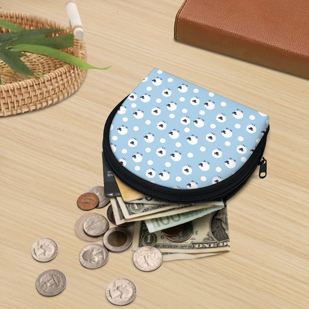 Cute Sheep Pattern Print Coin Purse