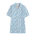 Cute Sheep Pattern Print Cotton Hawaiian Shirt