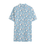 Cute Sheep Pattern Print Cotton Hawaiian Shirt