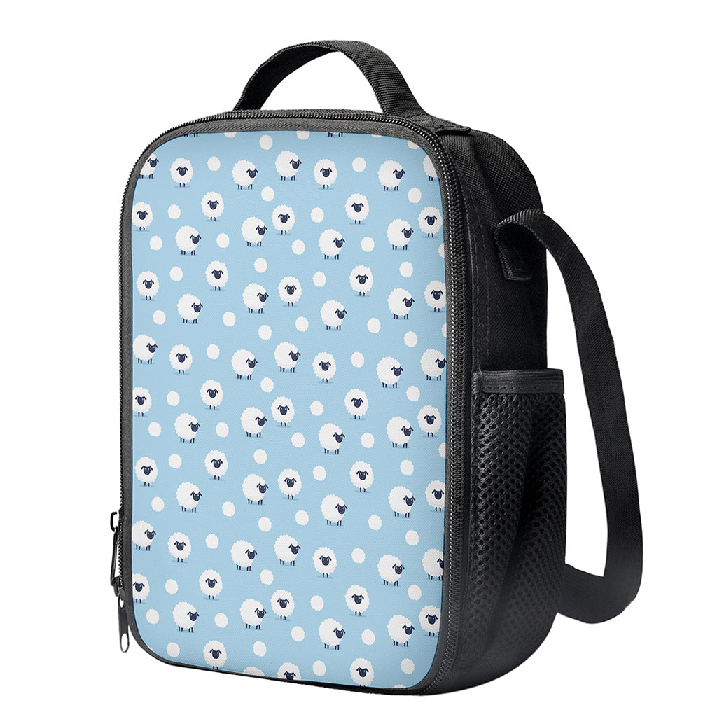Cute Sheep Pattern Print Crossbody Lunch Bag