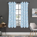 Cute Sheep Pattern Print Grommet Curtain Panels