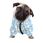 Cute Sheep Pattern Print Dog Zip Up Hoodie