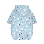 Cute Sheep Pattern Print Dog Zip Up Hoodie