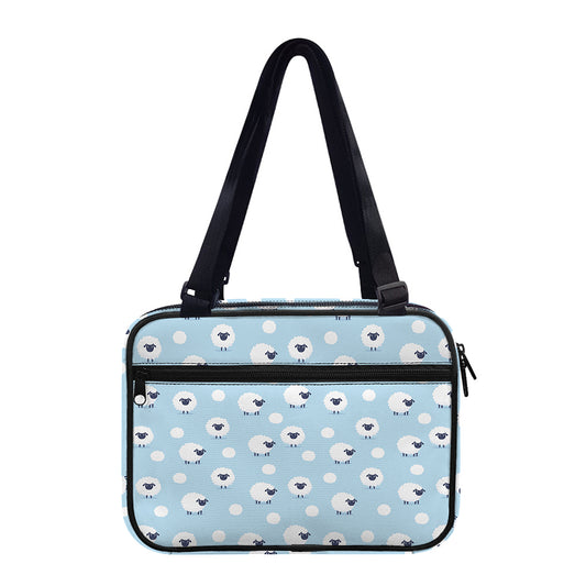 Cute Sheep Pattern Print Double Strap Bible Bag