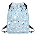 Cute Sheep Pattern Print Drawstring Backpack