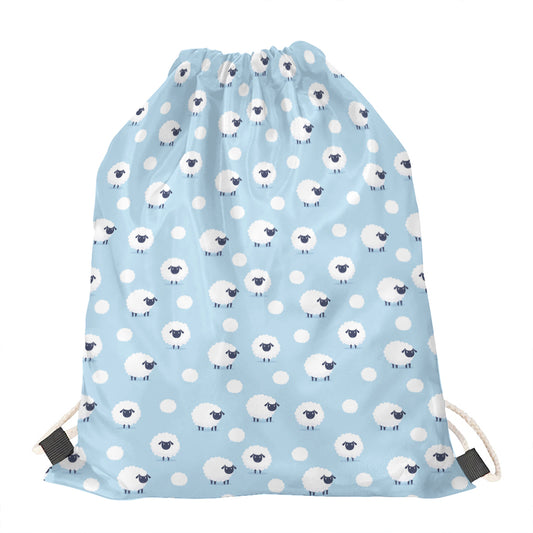 Cute Sheep Pattern Print Drawstring Bag