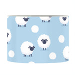 Cute Sheep Pattern Print Drum Lamp Shade