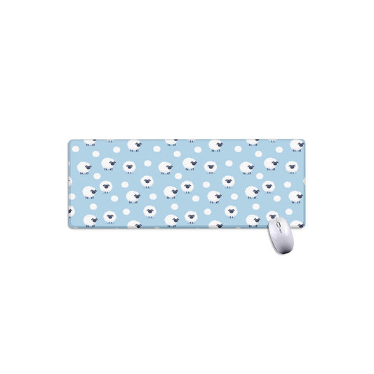 Cute Sheep Pattern Print Extended Mouse Pad