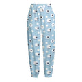 Cute Sheep Pattern Print Fleece Lined Knit Pants
