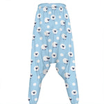 Cute Sheep Pattern Print Hammer Pants