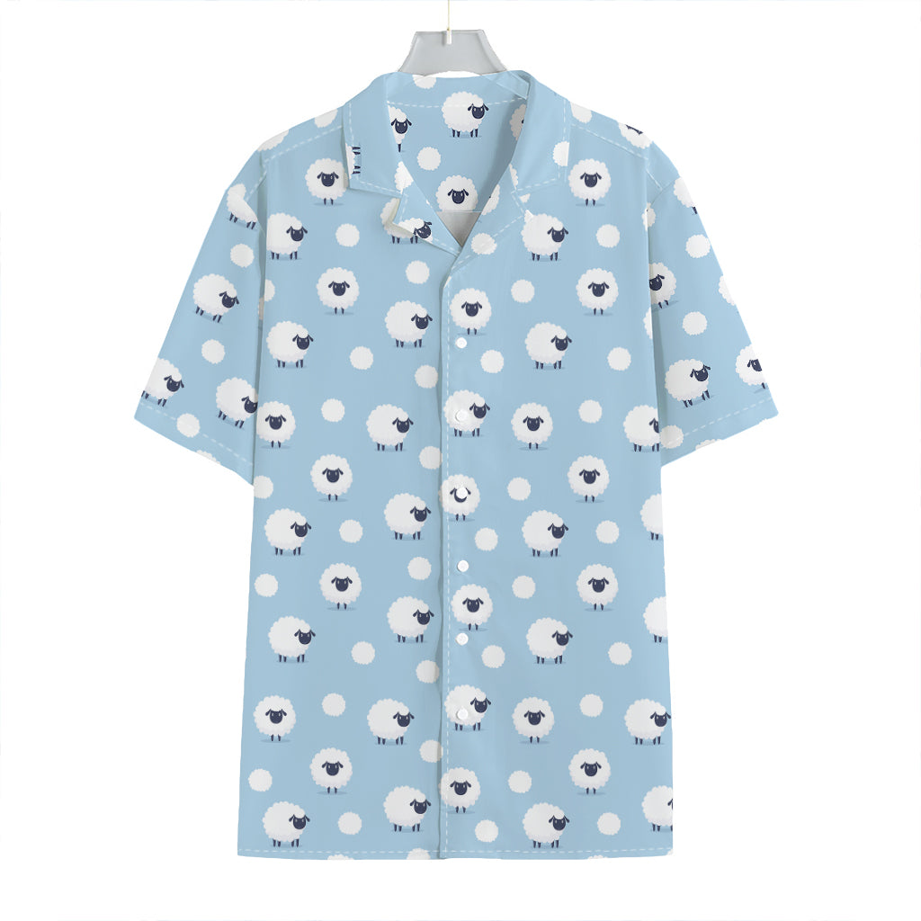 Cute Sheep Pattern Print Hawaiian Shirt