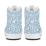 Cute Sheep Pattern Print High Top Leather Sneakers