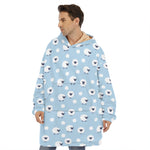 Cute Sheep Pattern Print Hoodie Blanket