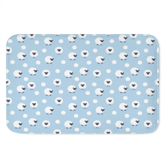 Cute Sheep Pattern Print Indoor Door Mat