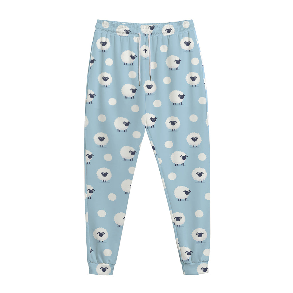 Cute Sheep Pattern Print Jogger Pants