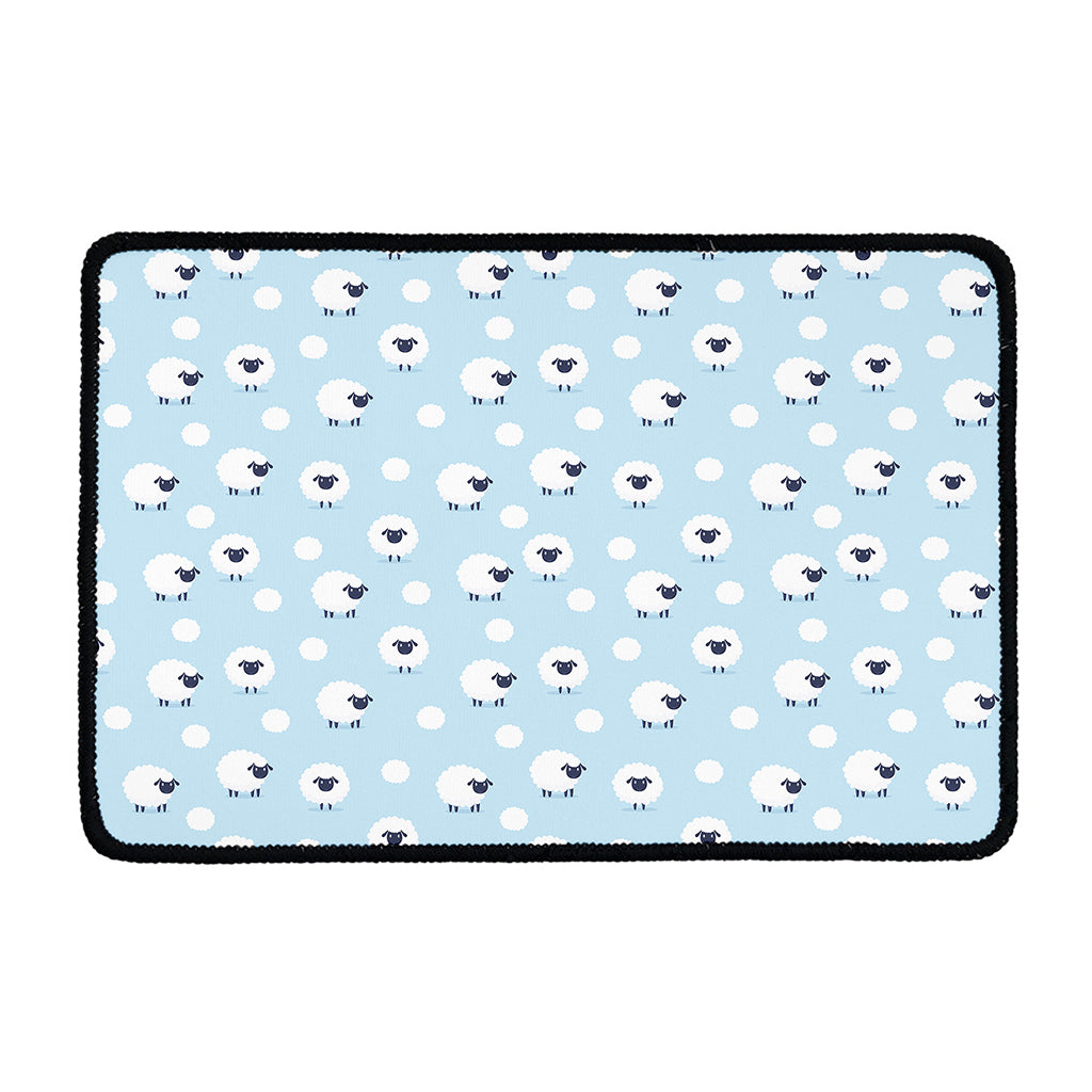 Cute Sheep Pattern Print Kitchen Mat