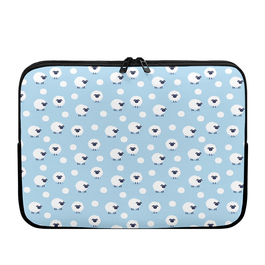 Cute Sheep Pattern Print Laptop Sleeve
